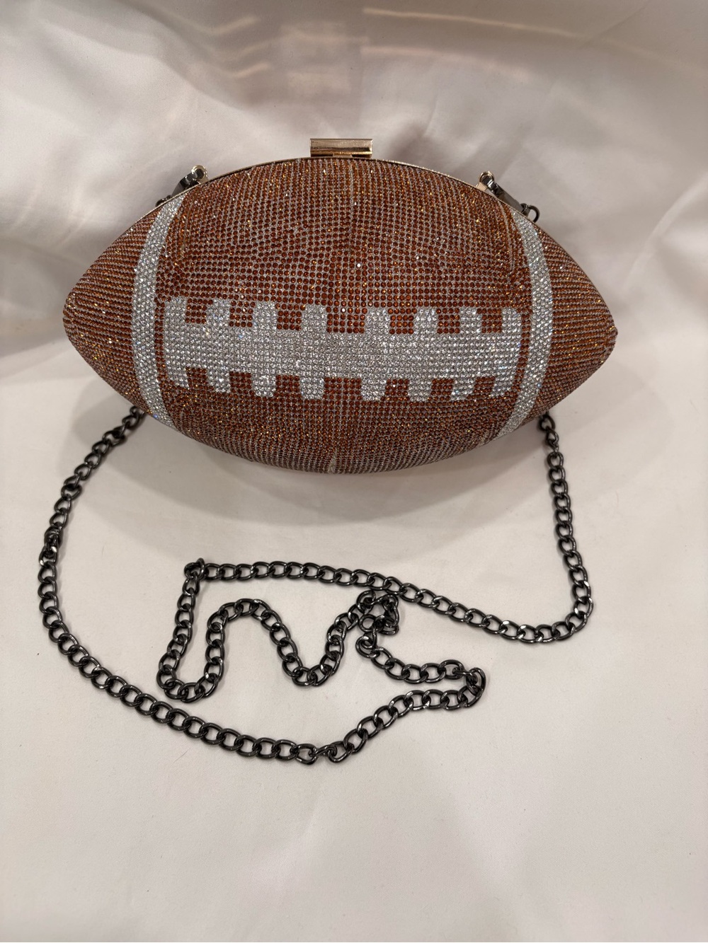 Spirit Halloween Novelty Rhinestone Football Purse